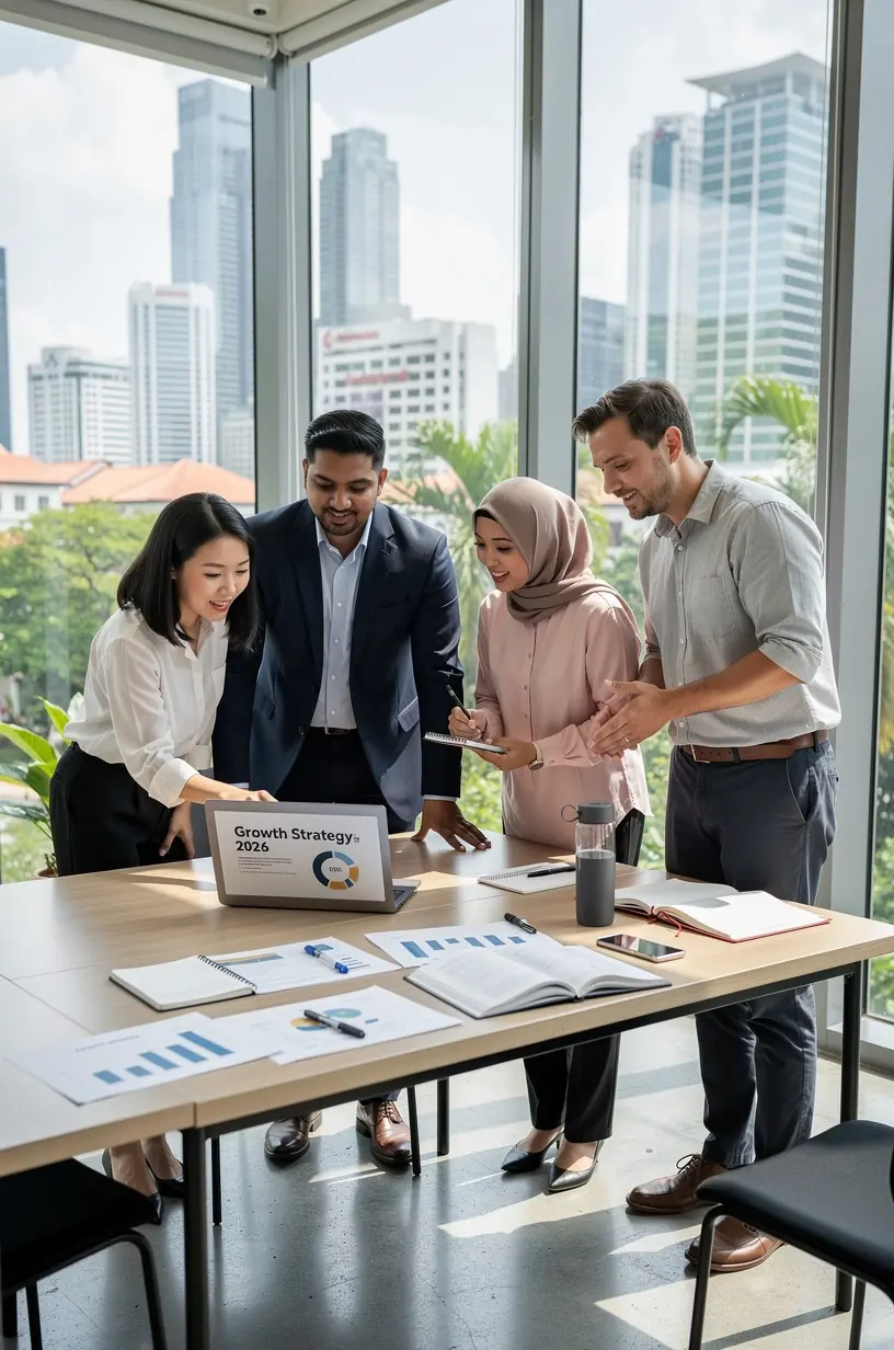 Business mentor providing one-on-one coaching to a junior manager for career progression